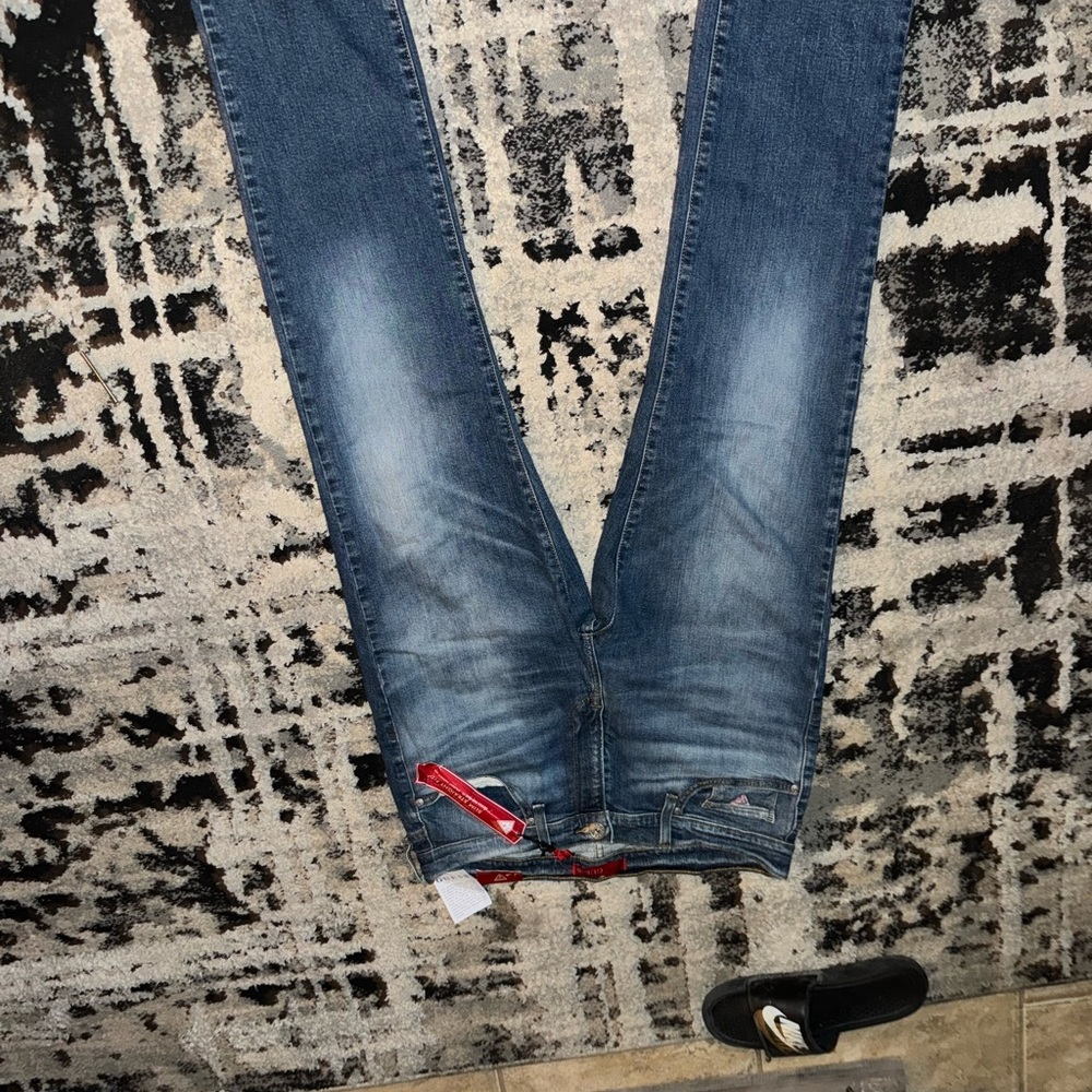 Guess Blue Skinny Jeans with Classic Fading